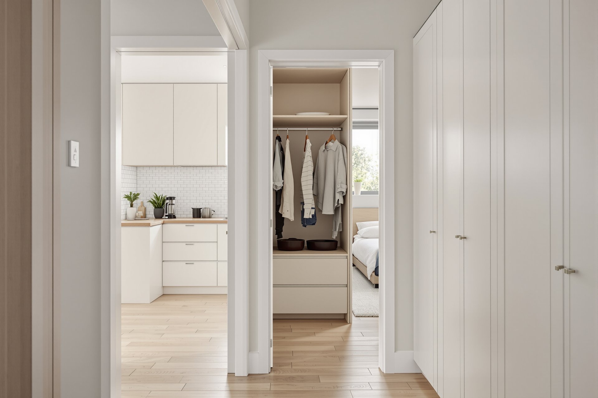 Meble kuchenne na wymiar w nowoczesnym mieszkaniu